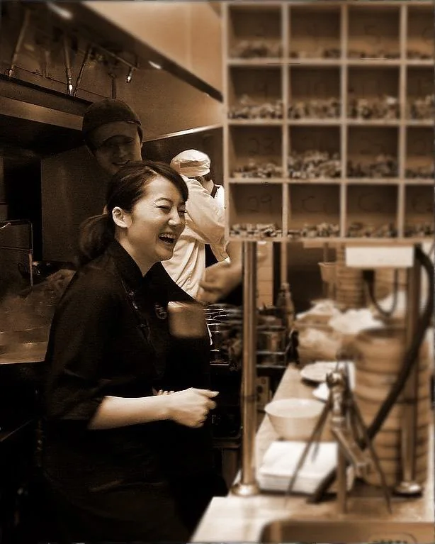 Founder in the restaurant kitchen